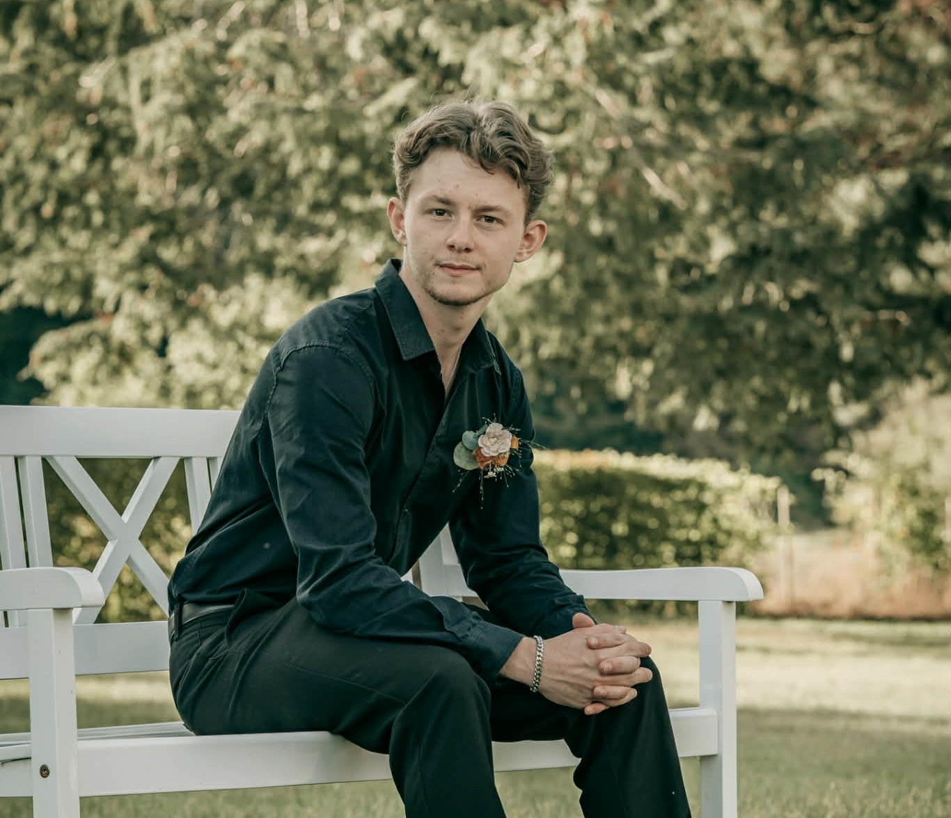 Photo of me at my dads wedding